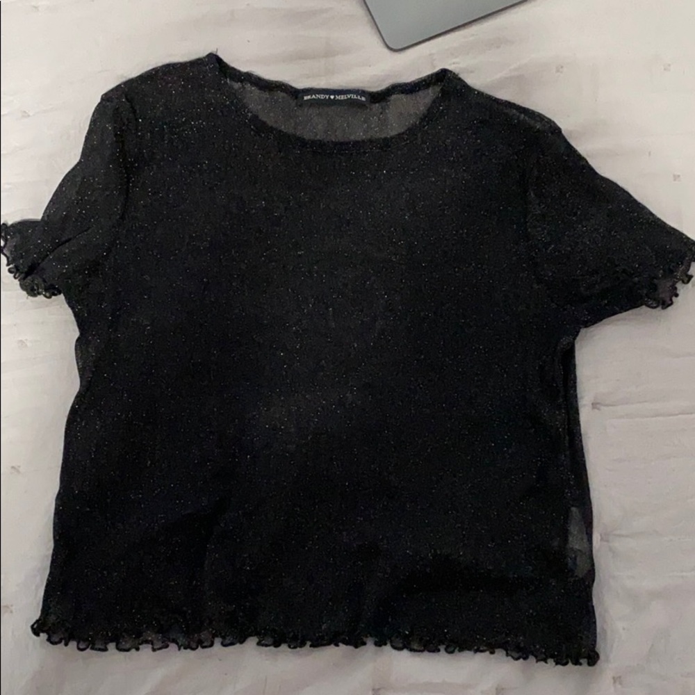 BM sparkly see thru top